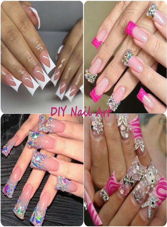 ASONRL 500Pcs Clear Duck Nail Tips Short - 10 Sizes Pre-Shaped Professional Press Ons for Nail Extension, Half Cover Acrylic Soft Gel Tips for Home DIY Nail Salon With Box - Image 3